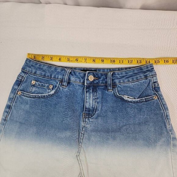 L&M Black Label Size Medium Ombre Cutoff mini Skirt Denim G12 - Picture 4 of 7
